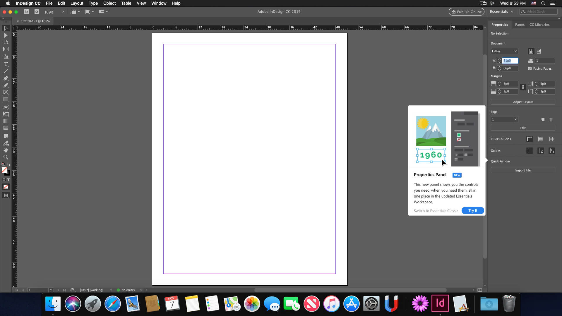 indesign for m1